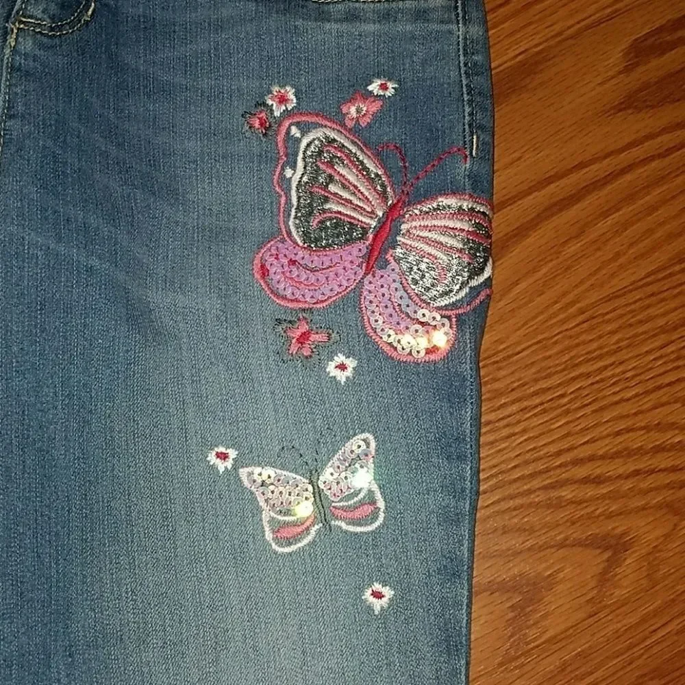 Children's Place Butterfly jeans Sz. 10 NWT